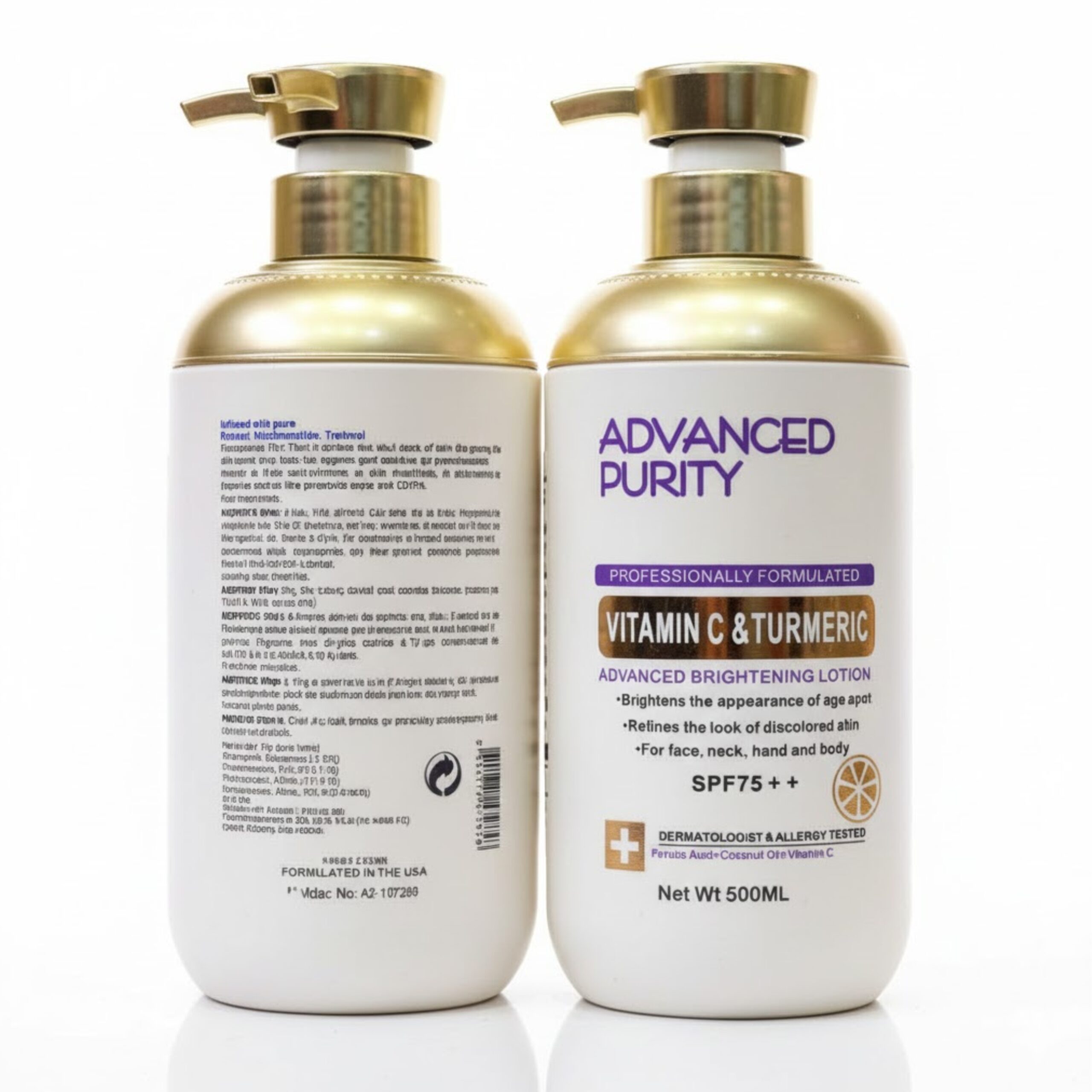Advanced Purity Vitamin And Tumeric Body Lotion – 1 Advanced Purity Vitamin And Tumeric Body Lotion – 1