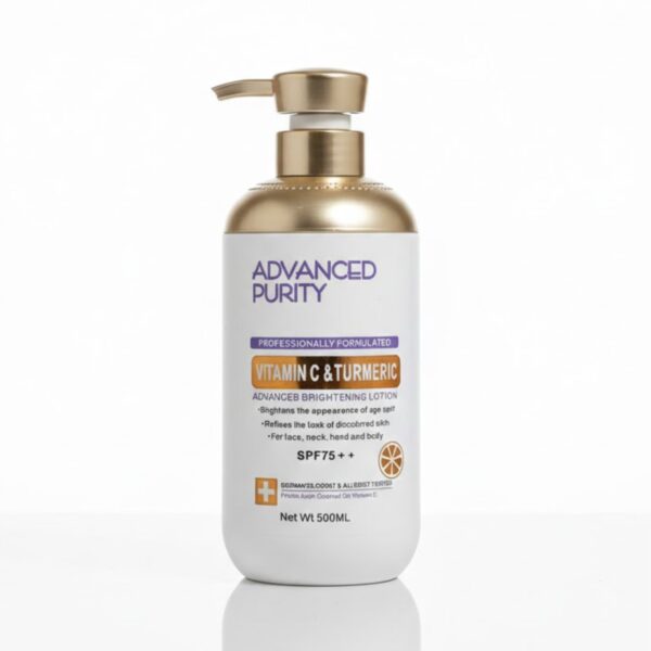 Advanced Purity Vitamin C & Turmeric Brightening Lotion.