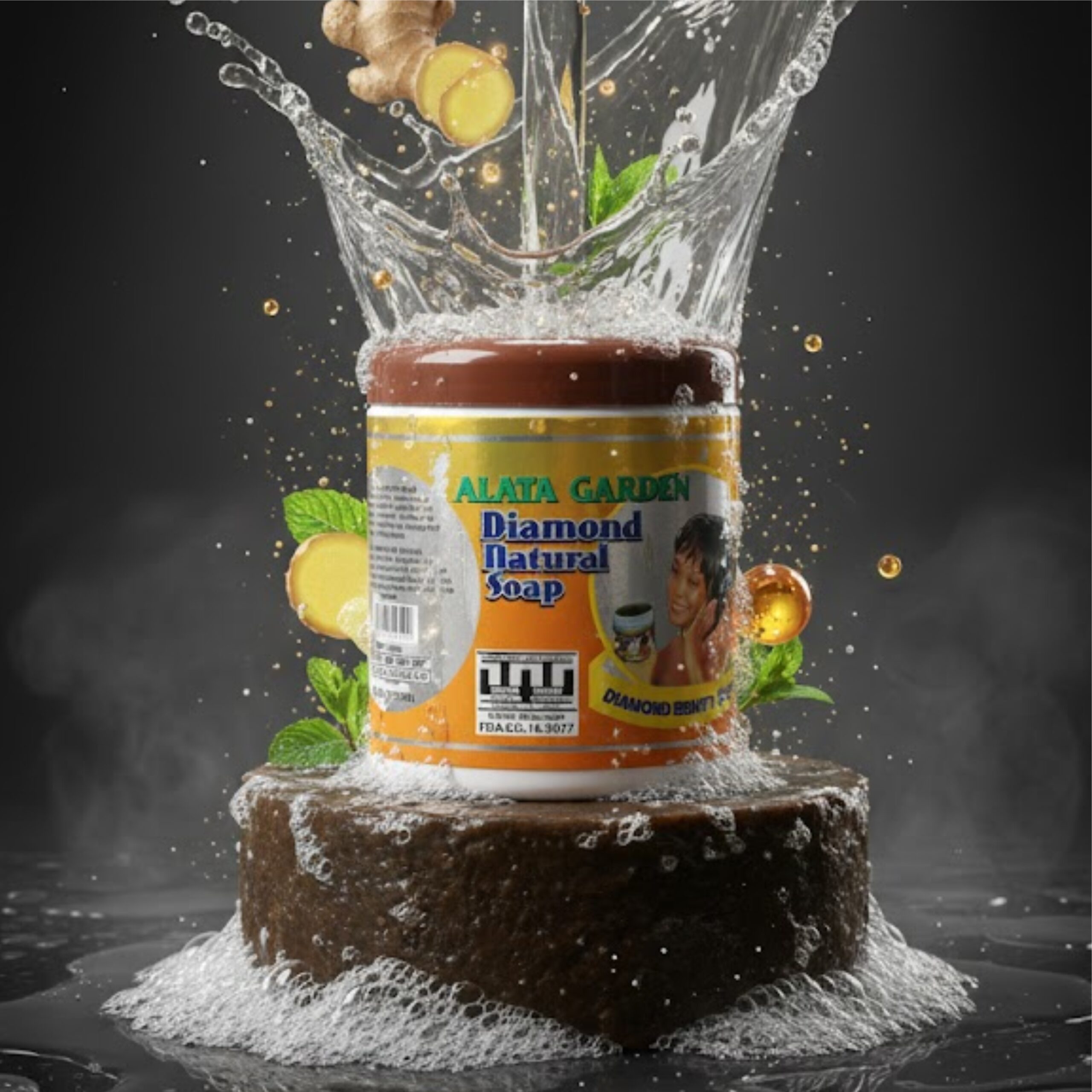 Alata Garden Diamond Natural Soap – 1 Alata Garden Diamond Natural Soap – 1