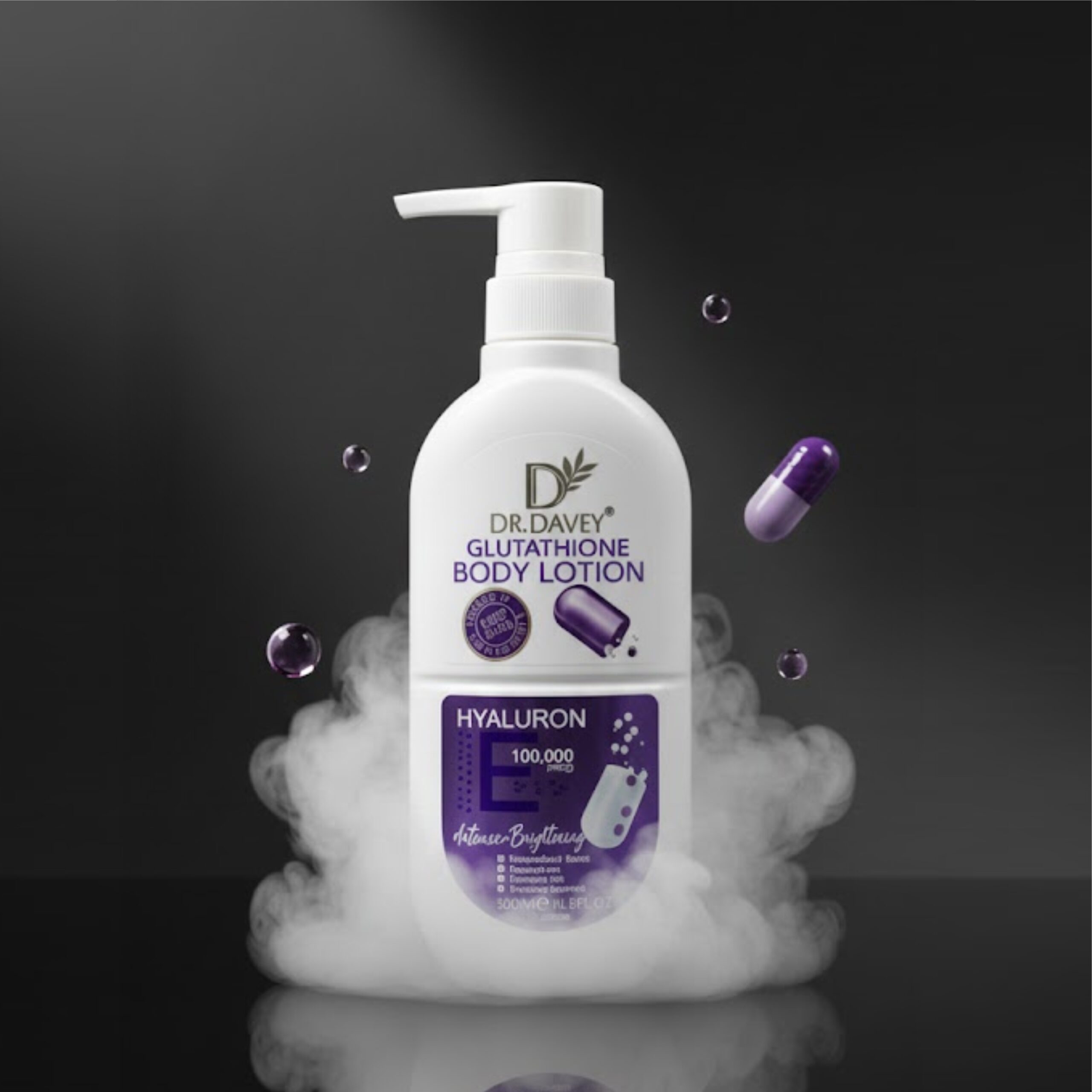 Dr. Davey Glutathione Body Lotion with Hyaluron and Vitamin E – 1 Dr. Davey Glutathione Body Lotion with Hyaluron and Vitamin E – 1