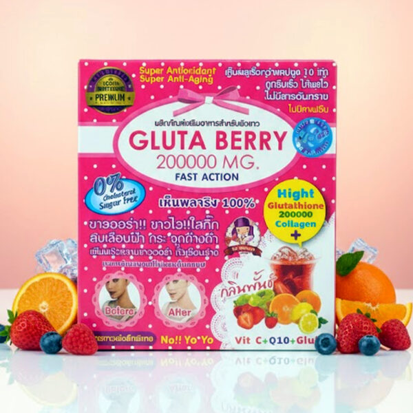 Gluta Berry 200000 MG Fast Action Drink