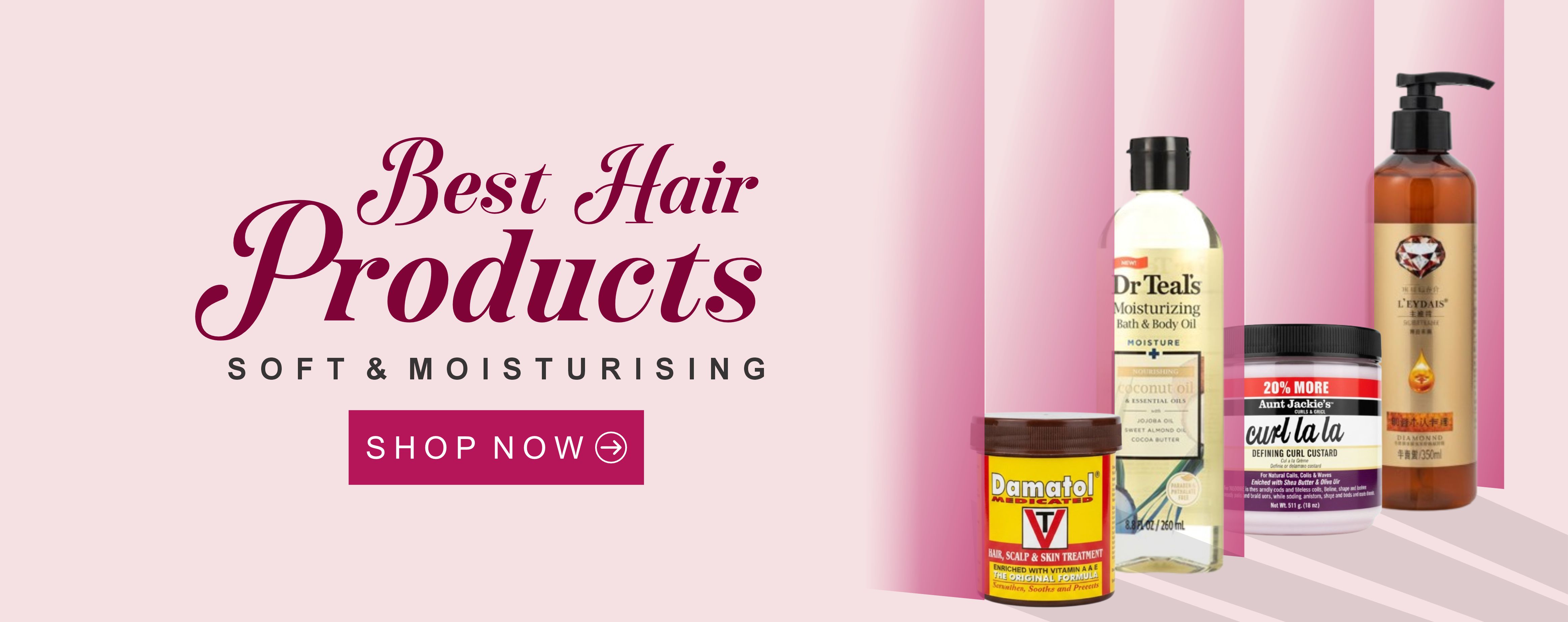 Tommic Beauty Hair Products Banner