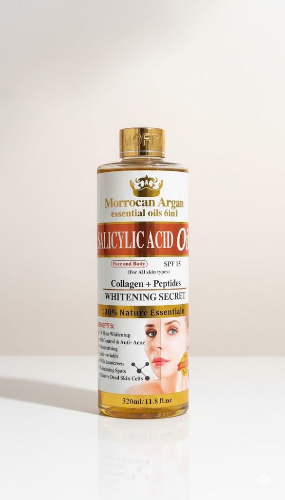 Moroccan Argan Essential Oils 6-in-1 Salicylic Acid Oil