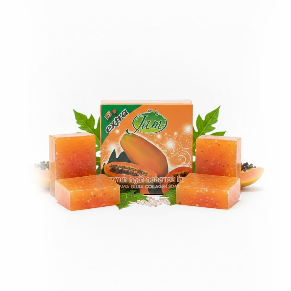 Jam Papaya Gluta Collagen soap – 2 Jam Papaya Gluta Collagen soap – 2