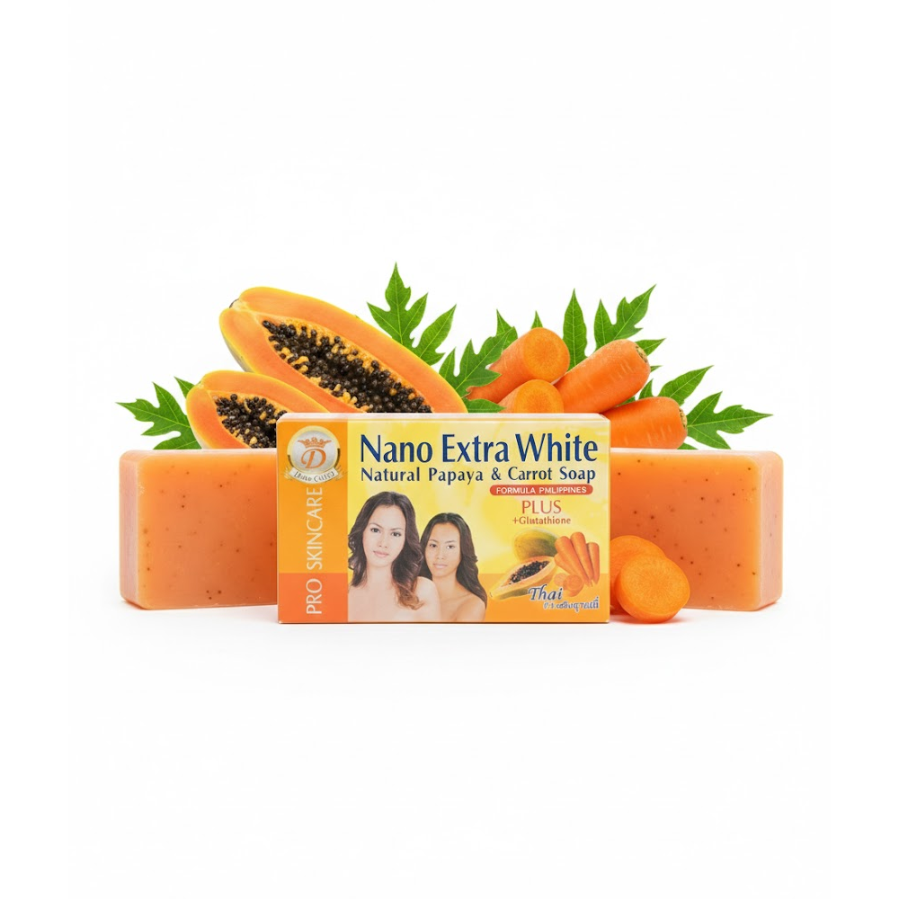 nano extra white papaya & carrot soap -1 nano extra white papaya & carrot soap -1