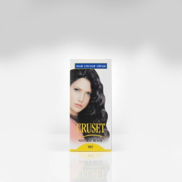 Cruset Hair Colour Cream (991) – Natural Black & Radiant Shine