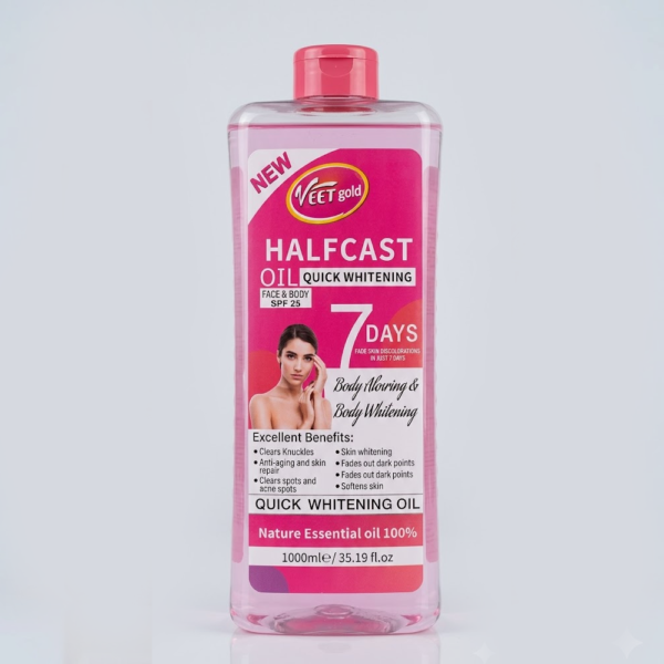 Veet Gold Halfcast Tumeric Whitening Body Repair Oil
